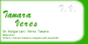tamara veres business card